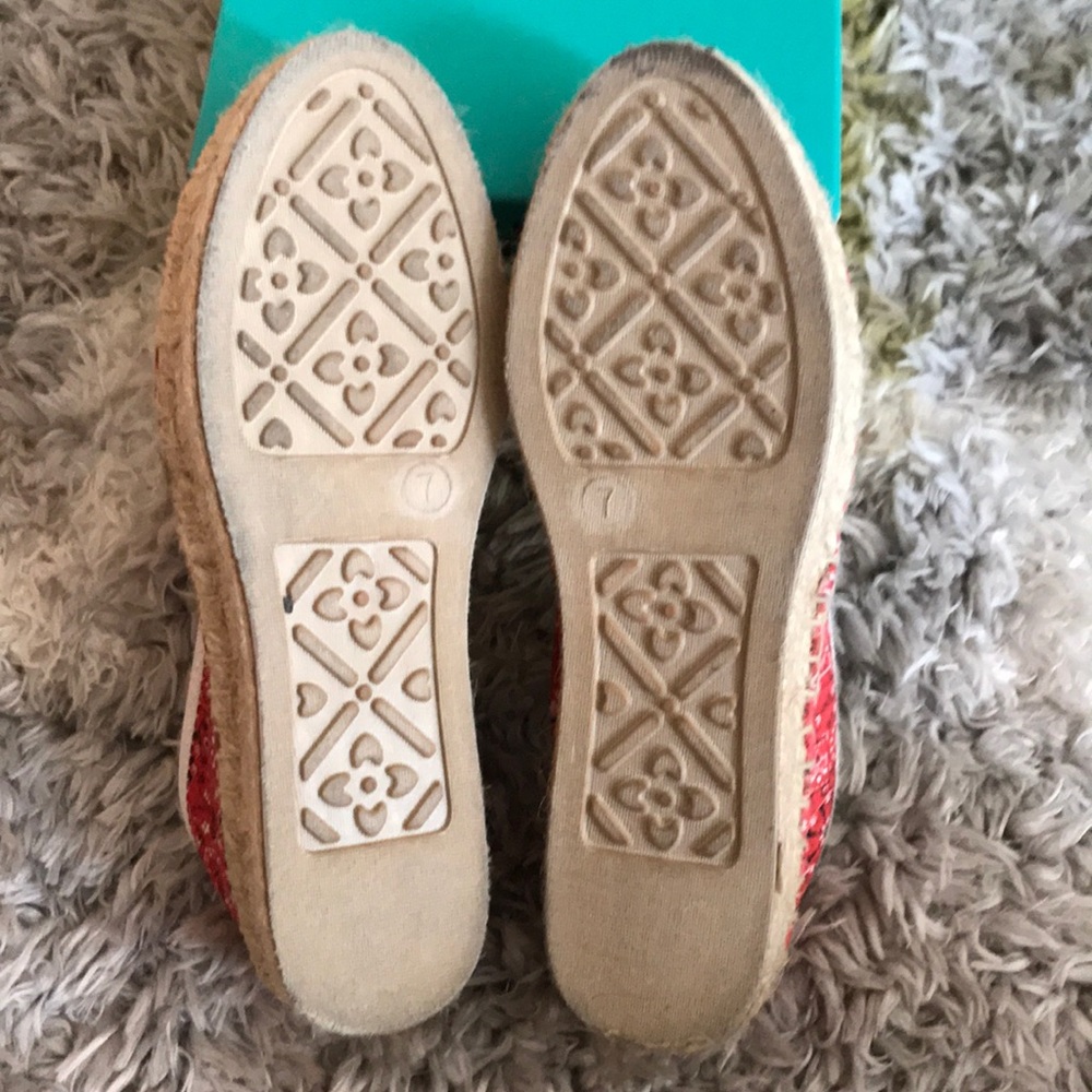 ๐Jack Rogers Espadrilles Red Bandana Print Size 7 - Picture 5 of 9